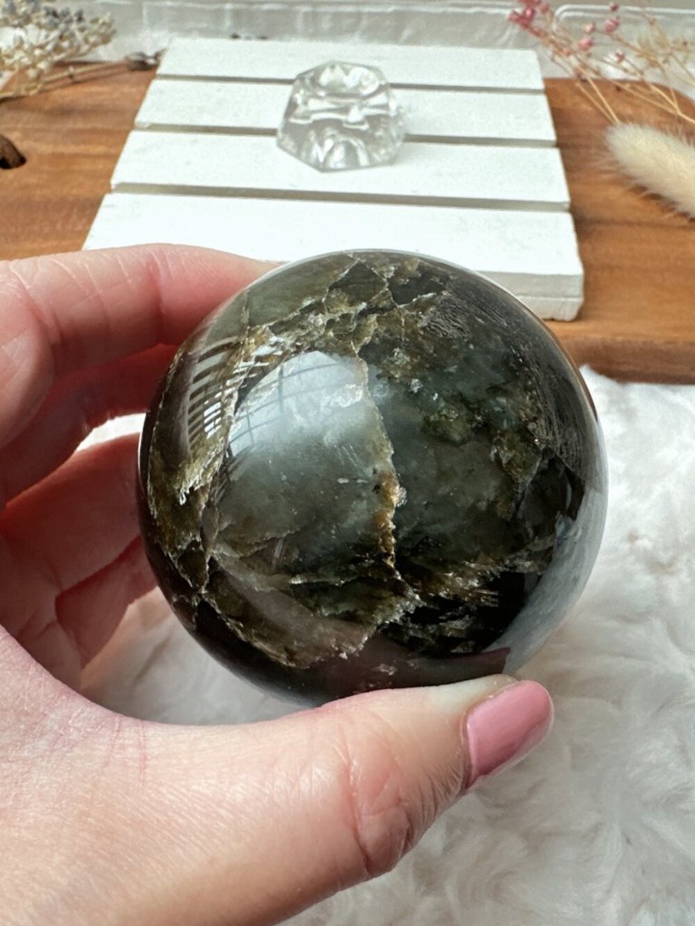 Beautiful Labradorite Sphere (LAB5) - Picture 3 of 10